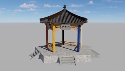 中央民族大学团队复原消失百年的五族共和亭