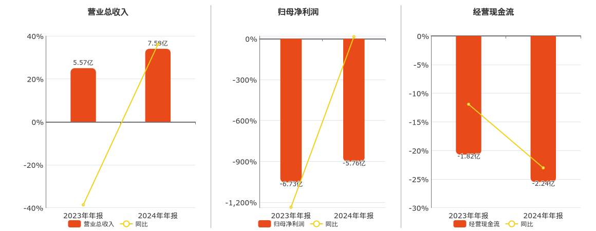 东方通(300379.SZ):2024年年报净利润为-5.76亿元