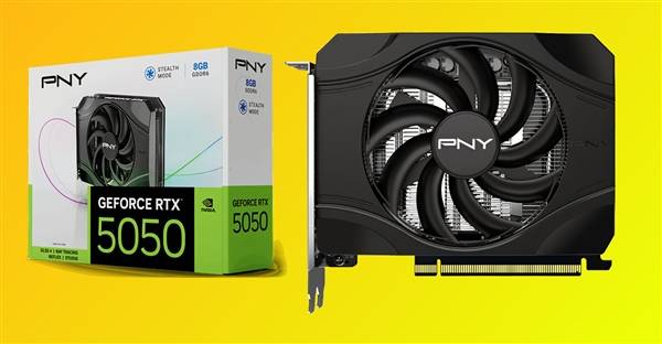 国内已取消个人送保!PNY推出单风扇RTX 5050:仅147mm长