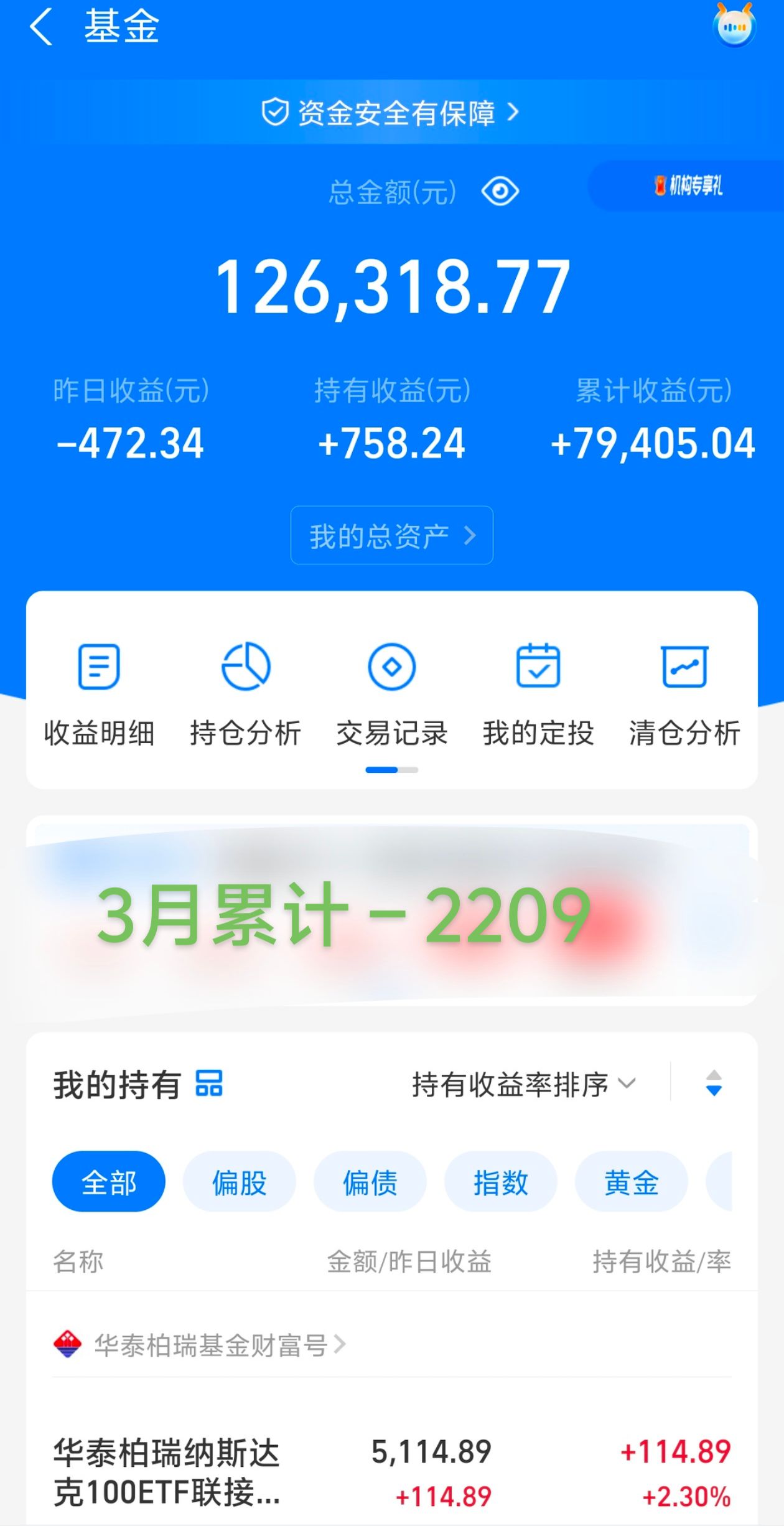 我的基金(我的基金自选基金)